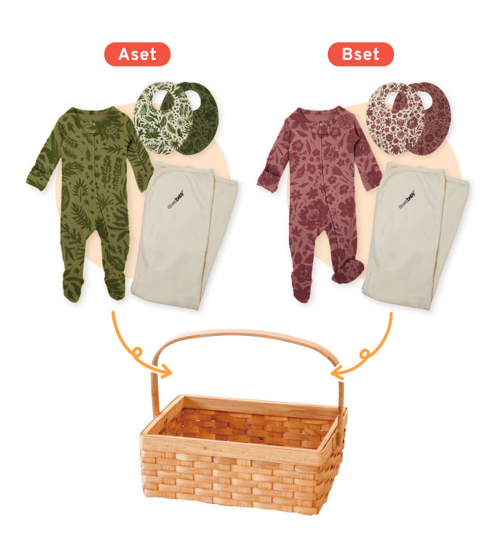 足つきロンパース+スタイ+ブランケットの豪華３点セット